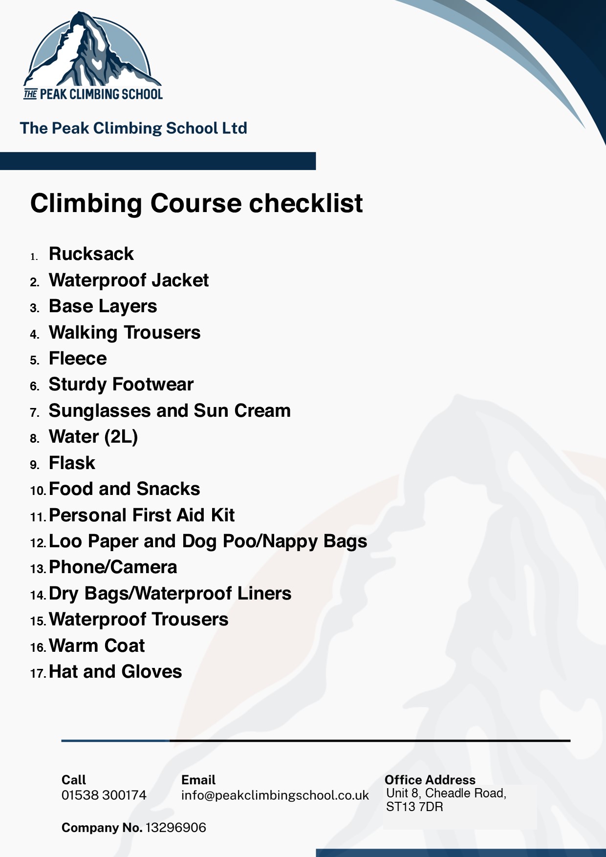 What to Pack for a Climbing Course: An Essential Kit List